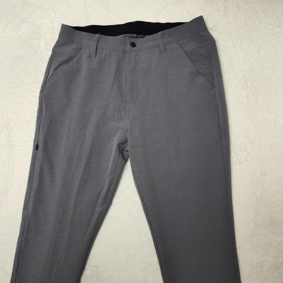 BYLT Kinetic Pant 2.0 Pants Mens 32x30 Gray Stretch Zip Pocket Chino Casual Tech - Picture 2 of 13